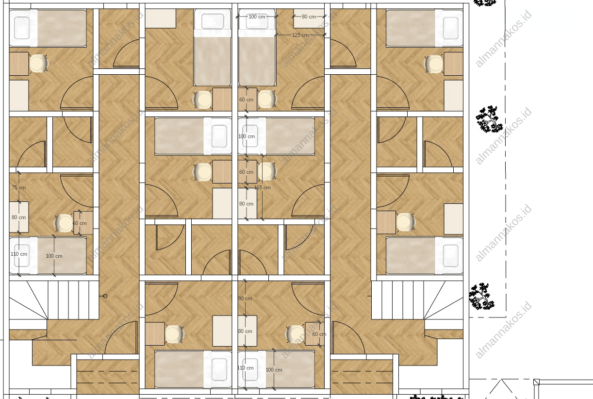 Denah Bangunan Kos Putri AL-MANNA